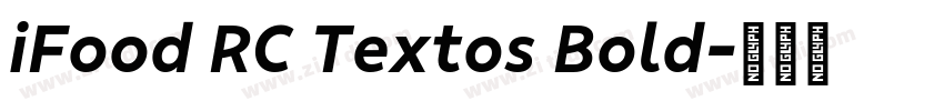 iFood RC Textos Bold字体转换
